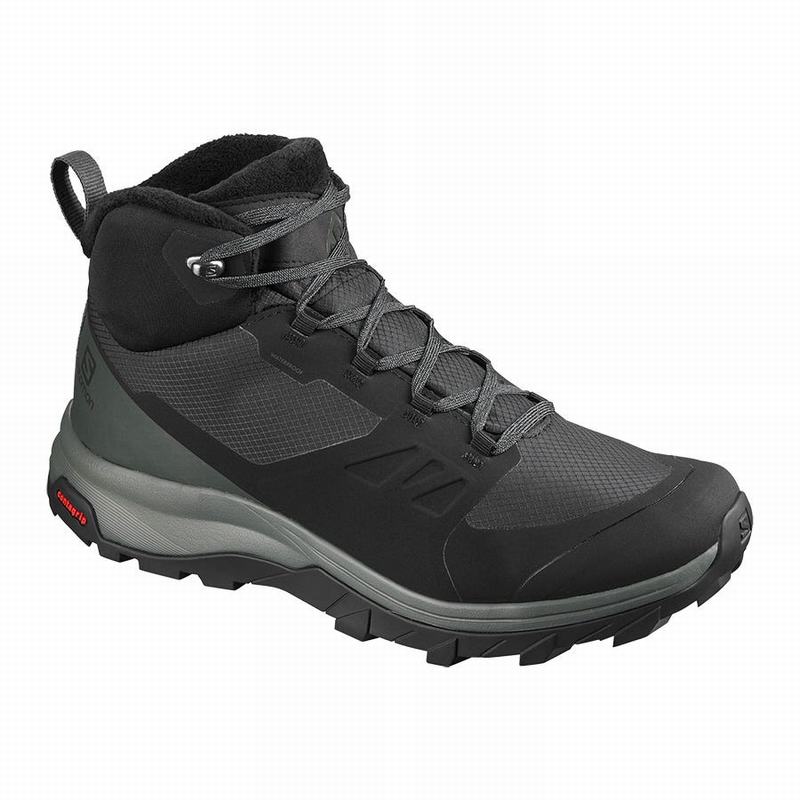 Salomon OUTSNAP CLIMASALOMON™ WATERPROOF Botas De Invierno Hombre - Negras - Colombia (17439-UIED)